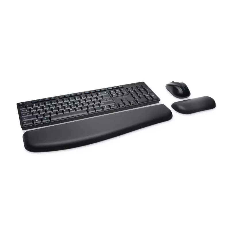 Kensington Pro Fit Wireless Desktop - Germany, Full-size (100%), Wireless, RF Wireless, QWERTZ, Schwarz, Maus inklusive