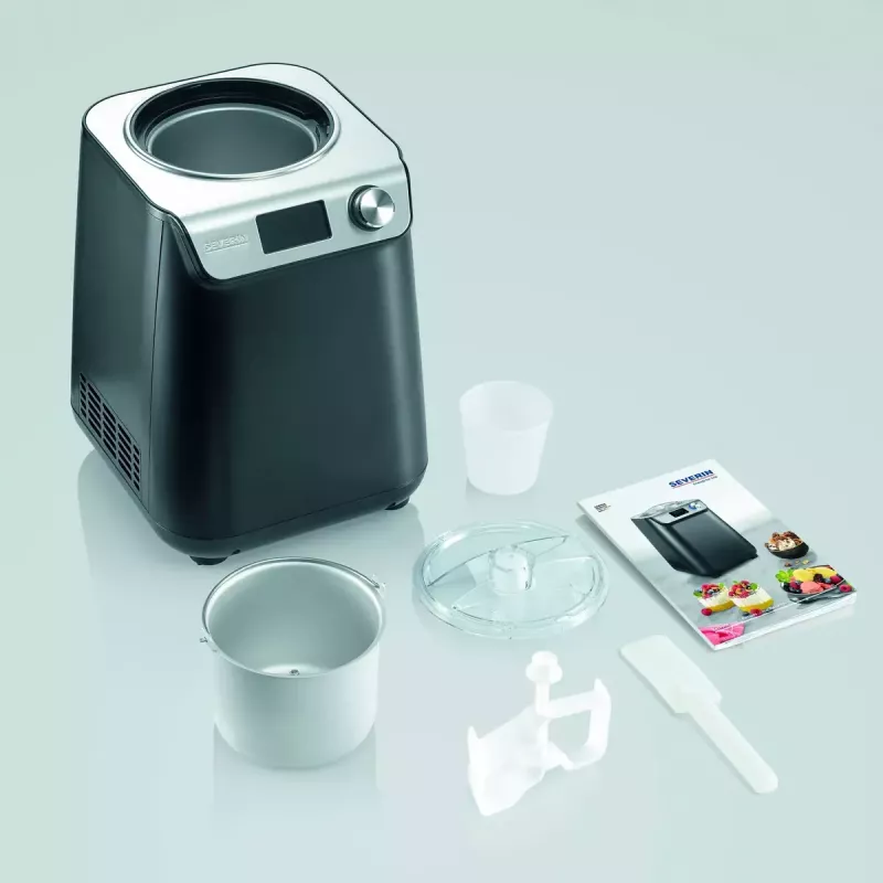 Eismaschine Severin EZ 7407 1,2 L 135 W Schwarz Edelstahl