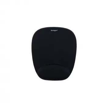 Kensington Foam-Mauspad mit integrierter Handgelenkauflage Schwarz, Schwarz, Einfarbig, Schaumstoff, Handgelenkauflage