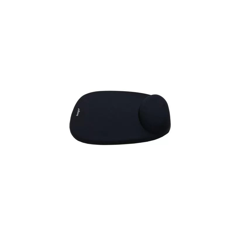 Kensington Foam-Mauspad mit integrierter Handgelenkauflage Schwarz, Schwarz, Einfarbig, Schaumstoff, Handgelenkauflage