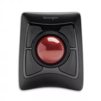 Kensington Expert Maus Wireless Trackball, beidhändig, optisch, RF Wireless + Bluetooth, 400 DPI, Schwarz