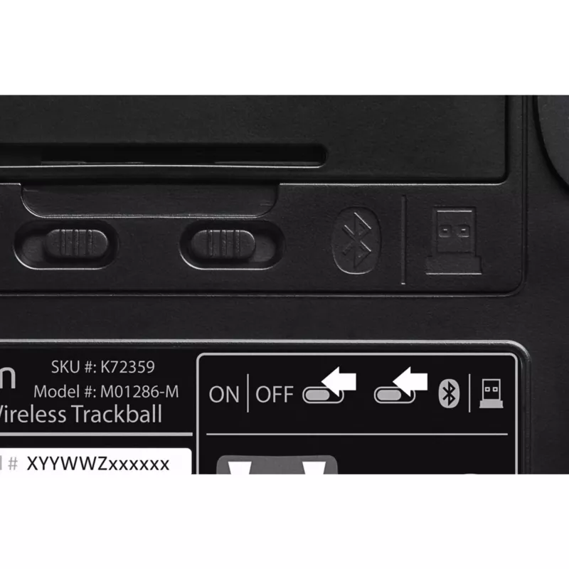 Kensington Expert Maus Wireless Trackball, beidhändig, optisch, RF Wireless + Bluetooth, 400 DPI, Schwarz