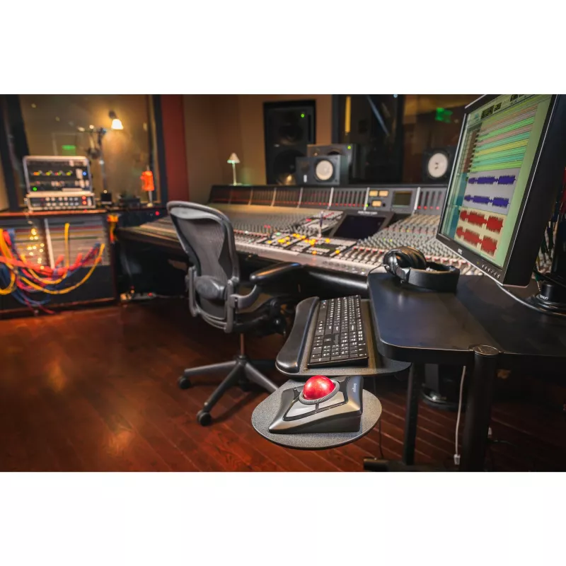 Kensington Expert Maus Wireless Trackball, beidhändig, optisch, RF Wireless + Bluetooth, 400 DPI, Schwarz