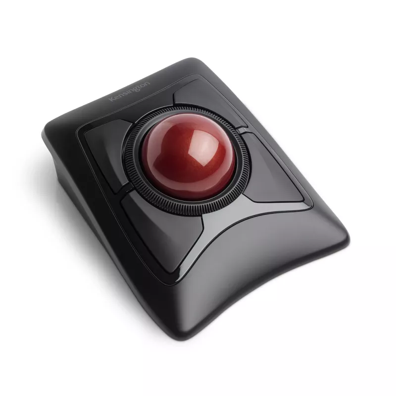 Kensington Expert Maus Wireless Trackball, beidhändig, optisch, RF Wireless + Bluetooth, 400 DPI, Schwarz