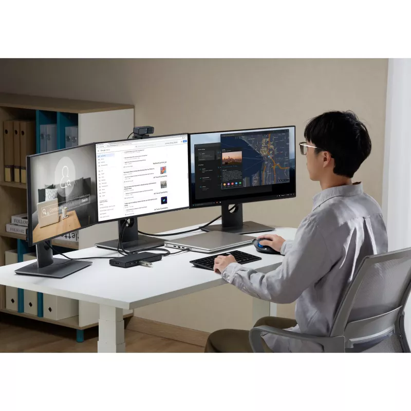 Kensington SD4842P EQ USB-C 10Gbps Triple Video Driverless Docking Station mit 100W Power Delivery