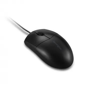 Kensington Pro Fit kabelgebundene, abwaschbare Maus, beidhändig, optisch, USB, 1600 DPI, Schwarz