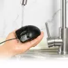 Kensington Pro Fit kabelgebundene, abwaschbare Maus, beidhändig, optisch, USB, 1600 DPI, Schwarz