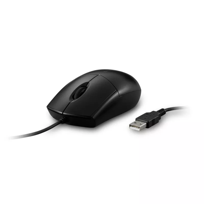 Kensington Pro Fit kabelgebundene, abwaschbare Maus, beidhändig, optisch, USB, 1600 DPI, Schwarz