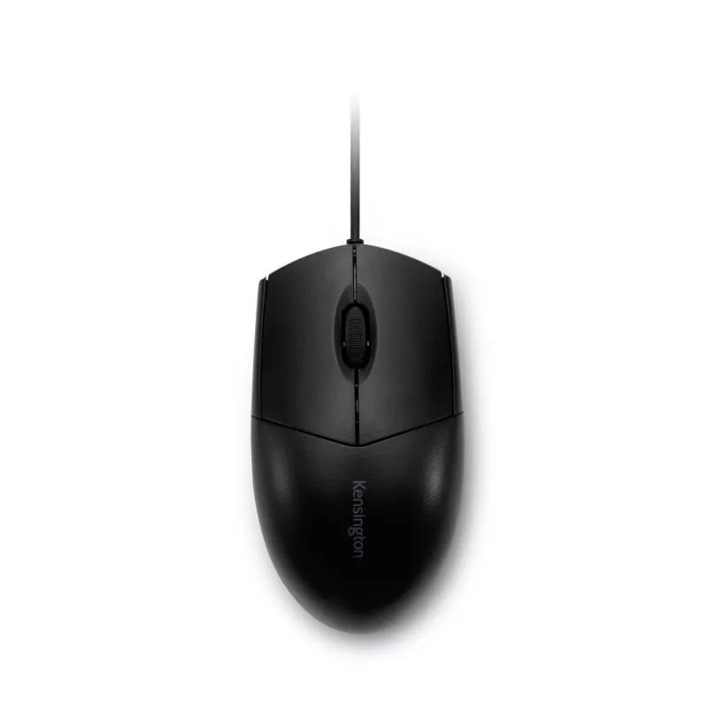 Kensington Pro Fit kabelgebundene, abwaschbare Maus, beidhändig, optisch, USB, 1600 DPI, Schwarz