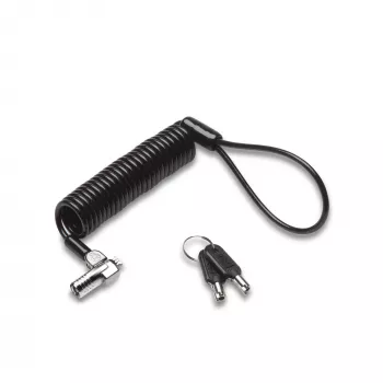 Kensington NanoSaver Portable Keyed Laptop Lock, 2,3 m, Kensington, Schlüssel, Kohlenstoffstahl, Schwarz, Silber