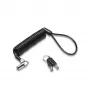 Kensington NanoSaver Portable Keyed Laptop Lock, 2,3 m, Kensington, Schlüssel, Kohlenstoffstahl, Schwarz, Silber