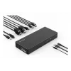 Kensington SD4781P EQ USB-C & USB-A Dual 4K Docking Station, Kabelgebunden, USB 3.2 Gen 2 (3.1 Gen 2) Type-C, 100 W, 3,5 mm, 10,100,1000 Mbit/s, Schwarz