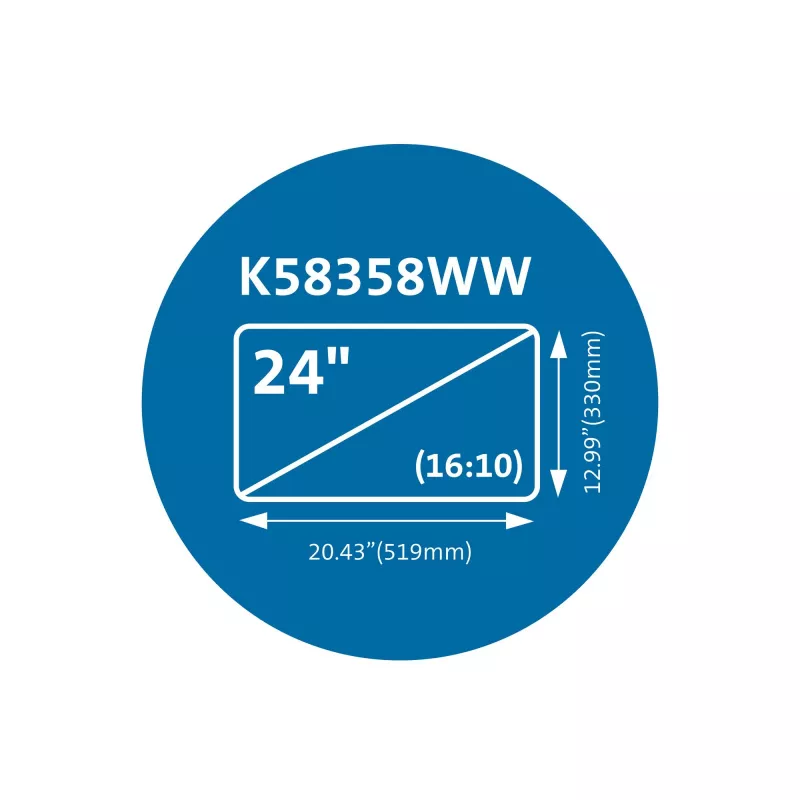 Kensington MagPro Magnetischer Blickschutzfilter für Monitore 24 inch (16:10)