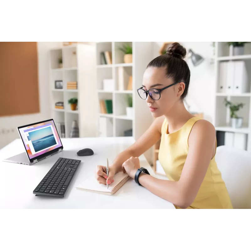 DELL Pro Tastatur - KB500 - German (QWERTZ), Full-size (100%), Wireless, RF Wireless, QWERTZ, Schwarz