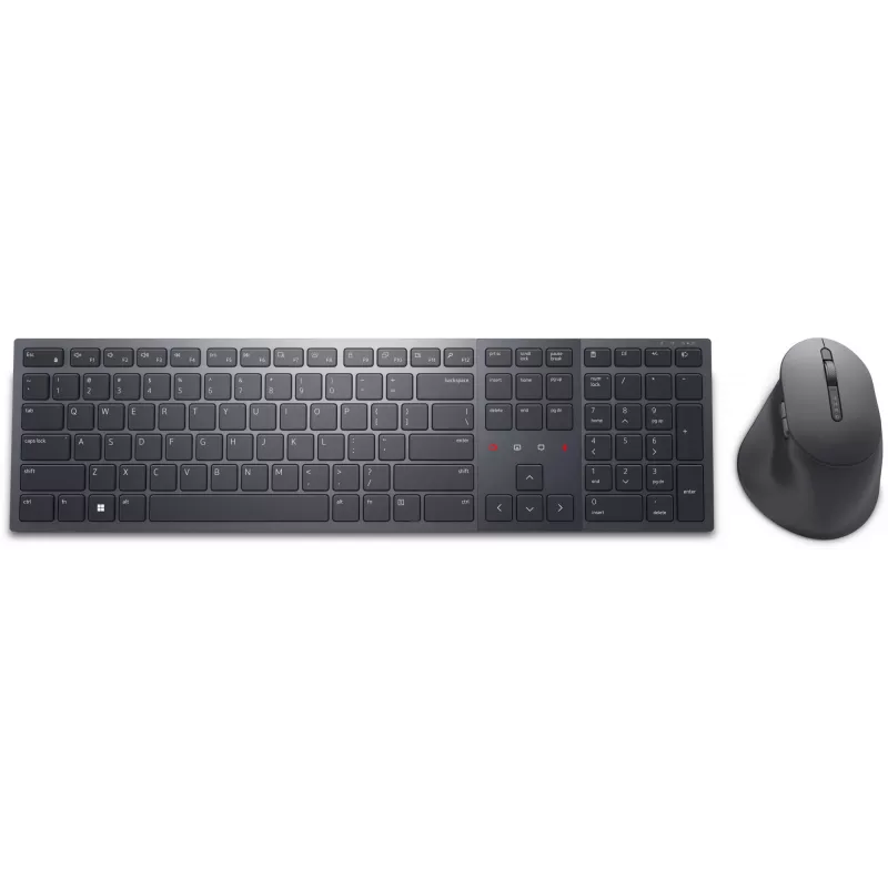 DELL KM900 Tastatur-Maus-Set Office RF Wireless + Bluetooth QWERTZ Deutsch Graphit