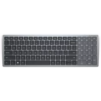 DELL KB740 Tastatur Büro RF Wireless Bluetooth QWERTZ Deutsch Grau Schwarz