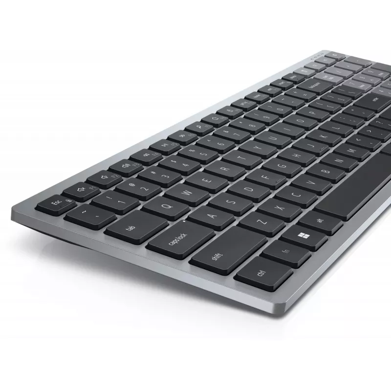 DELL KB740 Tastatur Büro RF Wireless Bluetooth QWERTZ Deutsch Grau Schwarz