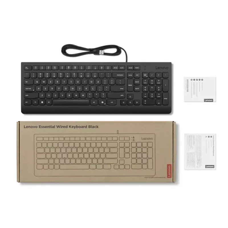 Lenovo 4Y41R64647 Tastatur Home/Office USB Deutsch Schwarz