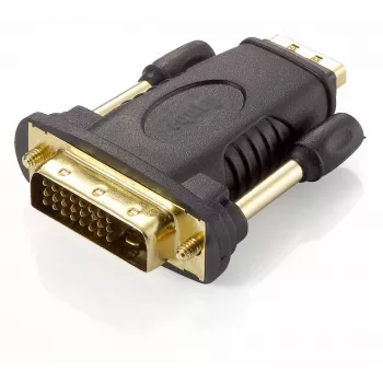 Equip DVI-D Dual Link zu HDMI Adapter, DVI (24+1), HDMI A, Schwarz