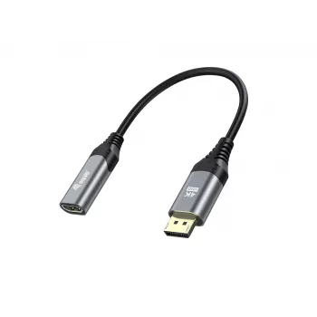 Equip DisplayPort 1.2 auf HDMI Adapter, 4K/60Hz, 0,15 m, DisplayPort, HDMI, Stecker, Buchse, Gerade