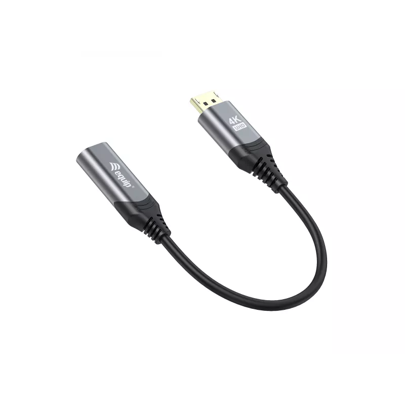 Equip DisplayPort 1.2 auf HDMI Adapter, 4K/60Hz, 0,15 m, DisplayPort, HDMI, Stecker, Buchse, Gerade
