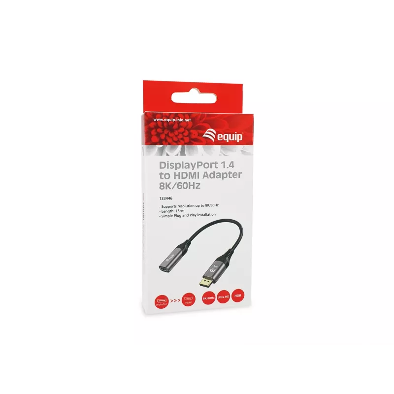 Equip DisplayPort 1.4 auf HDMI Adapter 8K 60Hz 0,15m
