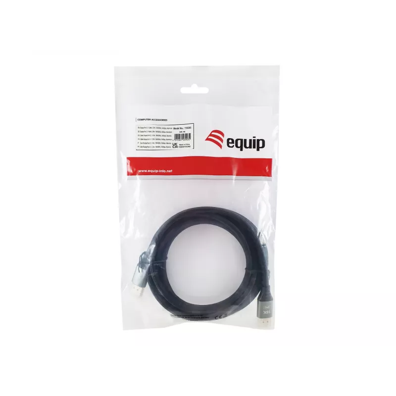 Equip DisplayPort 2.1 Premium-Kabel, 3,0 m, 16K/60 Hz, 54 Gbit/s