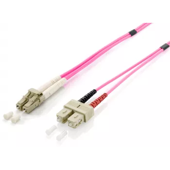 Equip LC/SC Glasfaser-Patchkabel, OM4, 1m