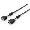 Equip HD15 VGA Verlängerungskabel, 10 m, VGA (D-Sub), VGA (D-Sub), Stecker, Buchse, Schwarz