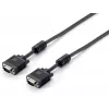 Equip HD15 VGA-Kabel, 8 m, 8 m, VGA (D-Sub), VGA (D-Sub), Stecker, Stecker, Schwarz