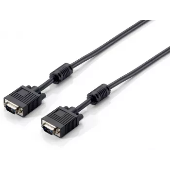 Equip HD15 VGA-Kabel, 8 m, 8 m, VGA (D-Sub), VGA (D-Sub), Stecker, Stecker, Schwarz