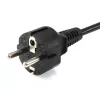Equip 112151 Netzkabel, schwarz, 3 m, Netzstecker Typ F, C5-Kupplung