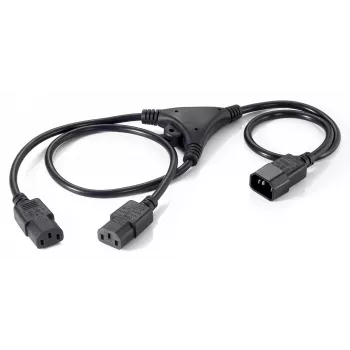 Power-Y-Kabel Equip 112210 1,6 m C14 auf 2x C13