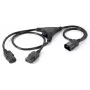 Power-Y-Kabel Equip 112210 1,6 m C14 auf 2x C13