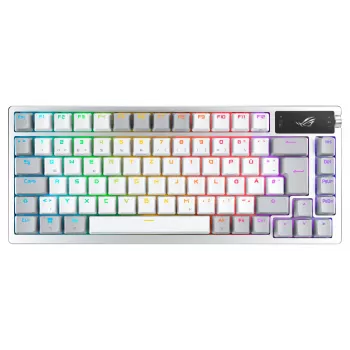 ASUS ROG Azoth Weiße Tastatur Gaming USB + RF Wireless + Bluetooth QWERTZ Deutsch