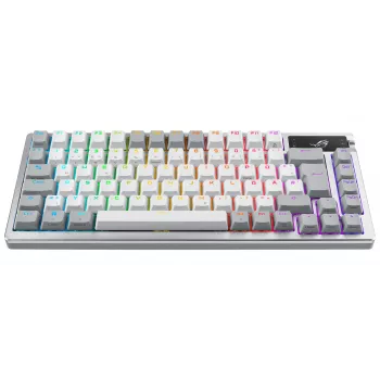 ASUS ROG Azoth Weiße Tastatur Gaming USB + RF Wireless + Bluetooth QWERTZ Deutsch