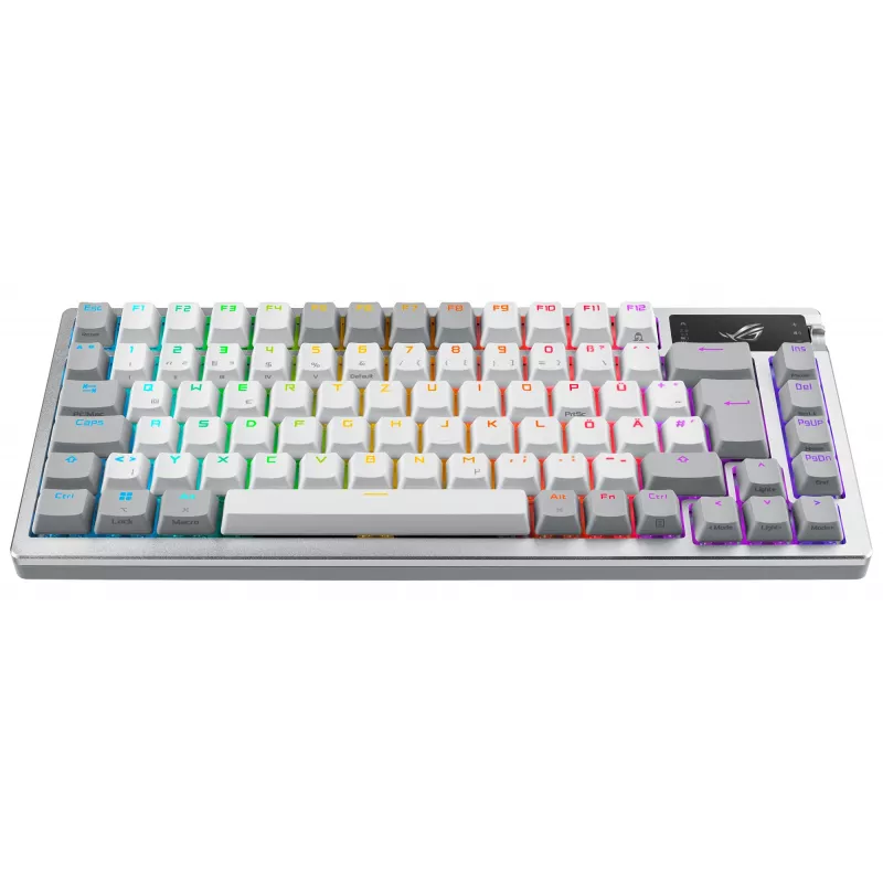 ASUS ROG Azoth Weiße Tastatur Gaming USB + RF Wireless + Bluetooth QWERTZ Deutsch