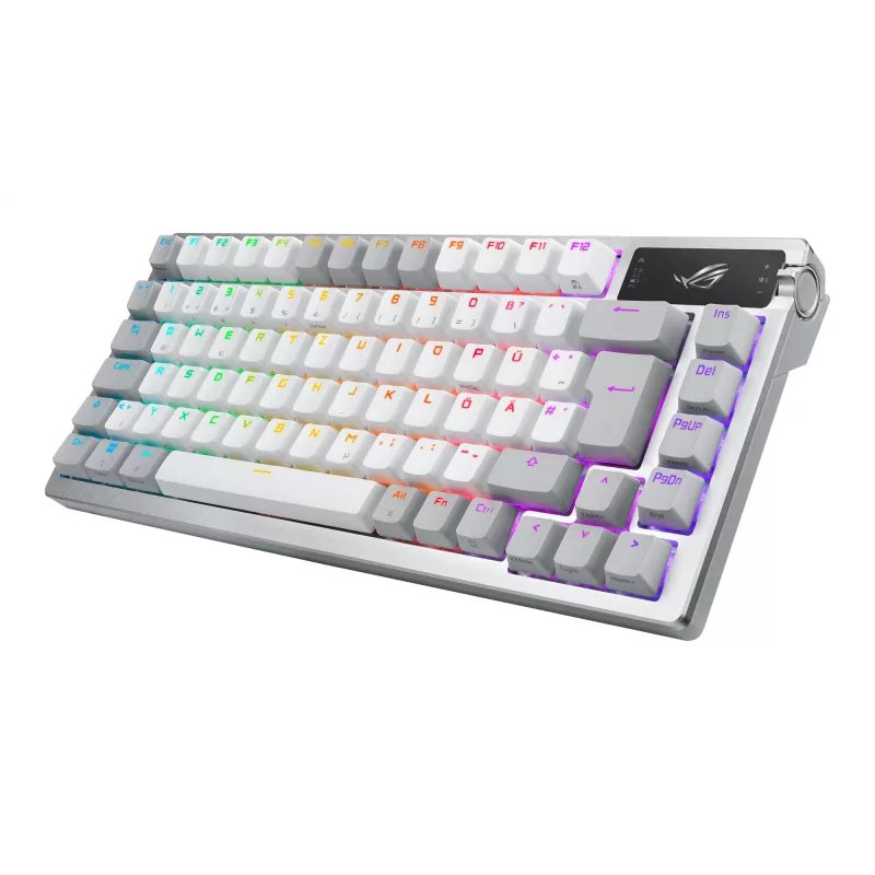 ASUS ROG Azoth Weiße Tastatur Gaming USB + RF Wireless + Bluetooth QWERTZ Deutsch