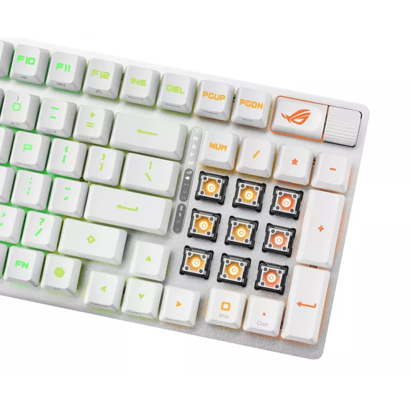 ASUS ROG Strix Scope II 96 RX Wireless Tastatur Gaming USB + RF Wireless + Bluetooth Weiß