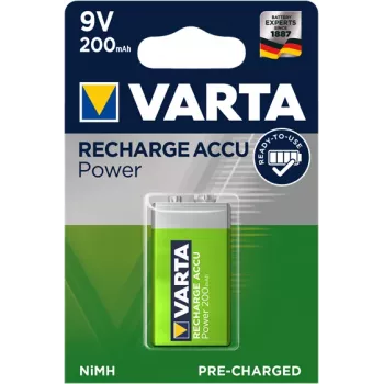 VARTA E-bloc Hr61 9V 200mAh wiederaufladbare Batterie