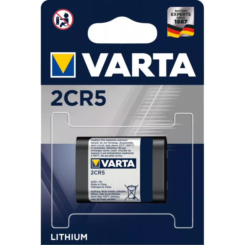VARTA Batterie Einweg Lithium 2cr5 6v