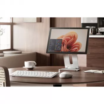 Kensington Erhöhter Standfuß für Surface, Platin, Aluminium, Gummi, Thermoplastisches Polyurethan (TPU), Zink, 126,4 mm, 139,3 mm, 193 mm, 612 g