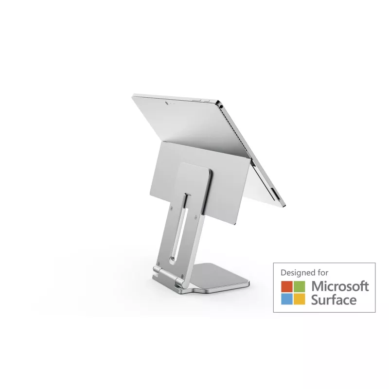 Kensington Erhöhter Standfuß für Surface, Platin, Aluminium, Gummi, Thermoplastisches Polyurethan (TPU), Zink, 126,4 mm, 139,3 mm, 193 mm, 612 g