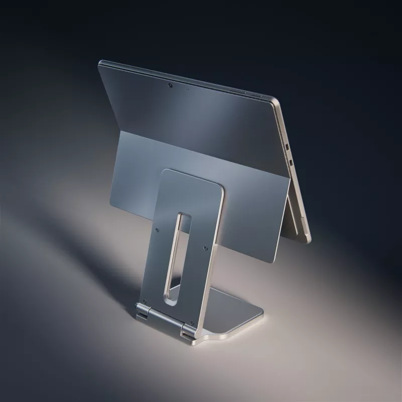 Kensington Erhöhter Standfuß für Surface, Platin, Aluminium, Gummi, Thermoplastisches Polyurethan (TPU), Zink, 126,4 mm, 139,3 mm, 193 mm, 612 g