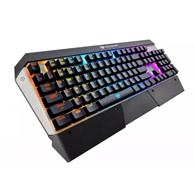 COUGAR CGR-WM1MB-ATR Tastatur Gaming USB QWERTY Englisch Aluminium, Schwarz
