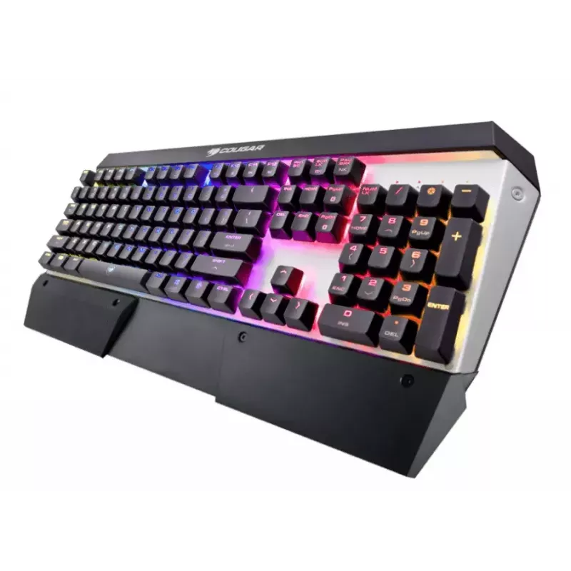 COUGAR CGR-WM1MB-ATR Tastatur Gaming USB QWERTY Englisch Aluminium, Schwarz