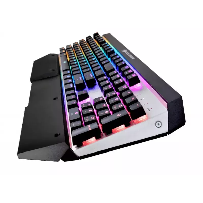 COUGAR CGR-WM1MB-ATR Tastatur Gaming USB QWERTY Englisch Aluminium, Schwarz