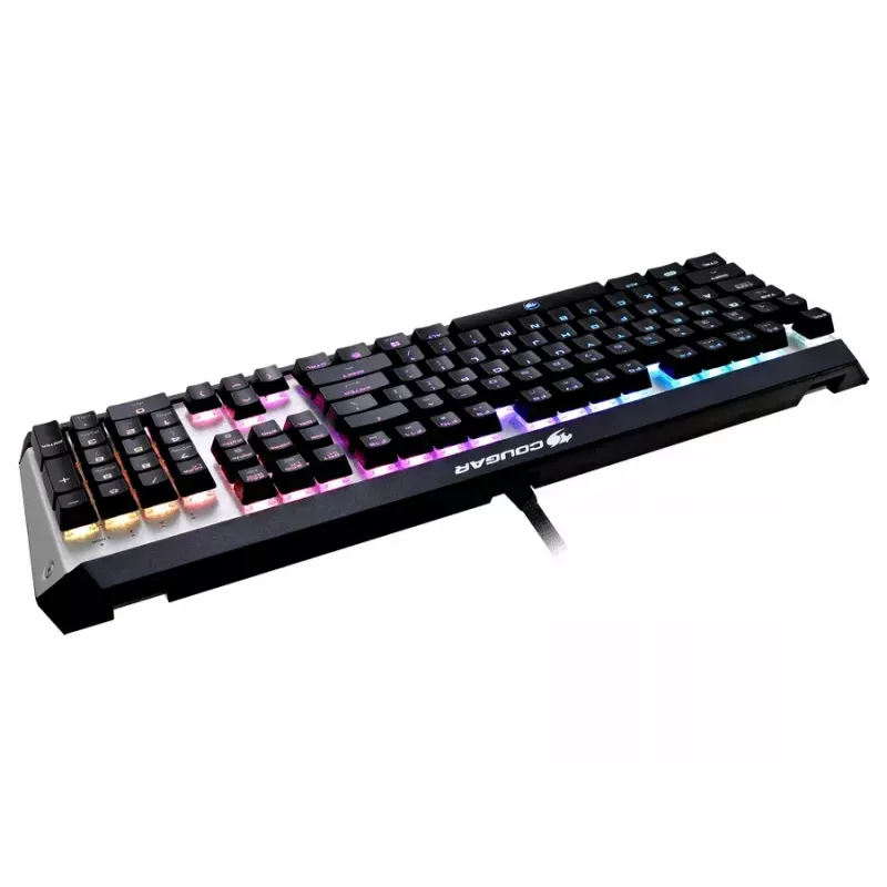 COUGAR CGR-WM1MB-ATR Tastatur Gaming USB QWERTY Englisch Aluminium, Schwarz