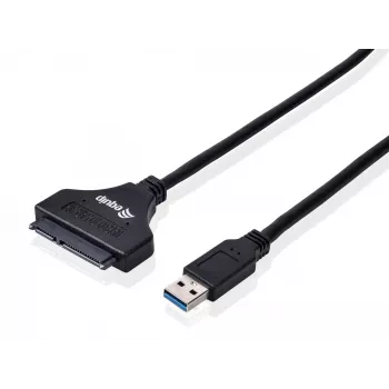 Equip USB 3.0 auf SATA Adapter, Schwarz, 5 Gbit/s, CE, 50 mm, 9,5 mm, 550 mm