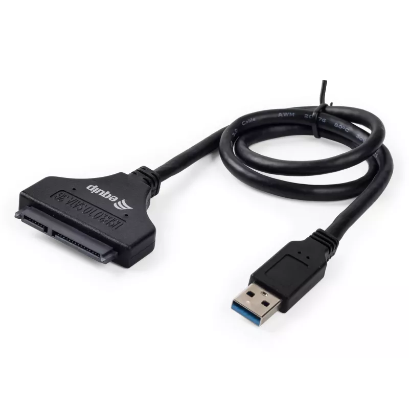 Equip USB 3.0 auf SATA Adapter, Schwarz, 5 Gbit/s, CE, 50 mm, 9,5 mm, 550 mm
